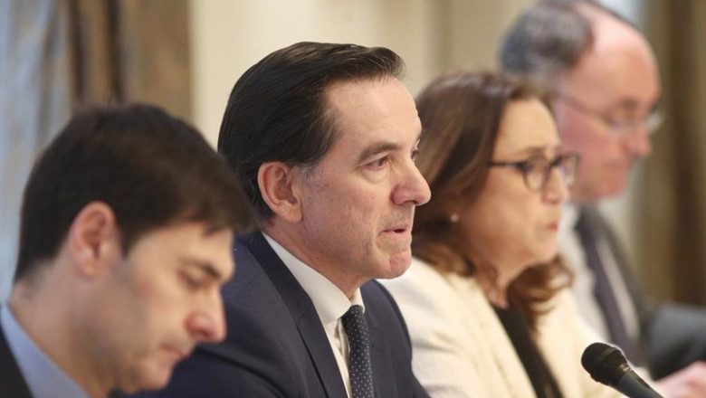 Archivo - El presidente de Inverco, Ángel Martínez-Aldamam durante la presentación de las previsiones para los fondos y planes de pensiones para 2020 de la patronal Inverco, en Madrid (España), a 12 de febrero de 2020. | Eduardo Parra - Europa Press - Archivo ep archivo el presidente de inverco angel martinez aldamam durante la presentacion de las