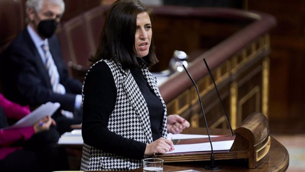 ep archivo   la diputada del psoe esther pena camarero interviene en una sesion plenaria en el