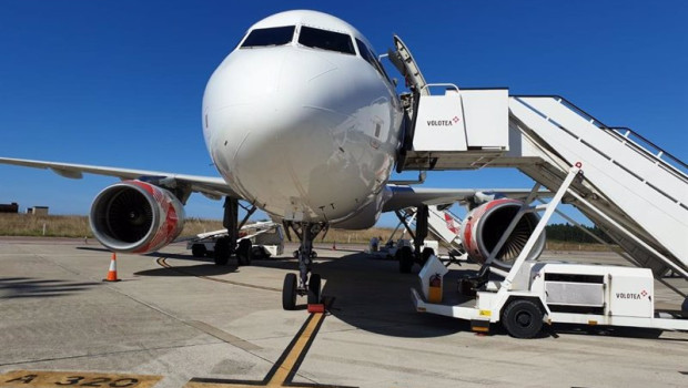 ep archivo   un avion de volotea en asturias en una imagen de archivo