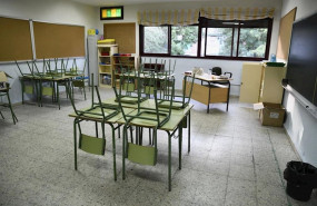 ep aula vacia en el colegio publico joaquin costa de madrid