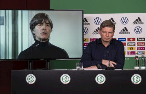 ep dfb video press conferencen in frankfurt
