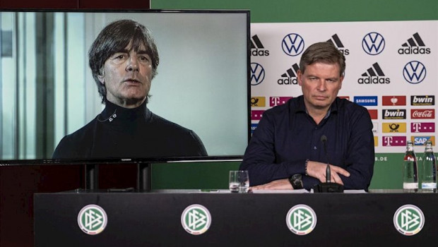 ep dfb video press conferencen in frankfurt