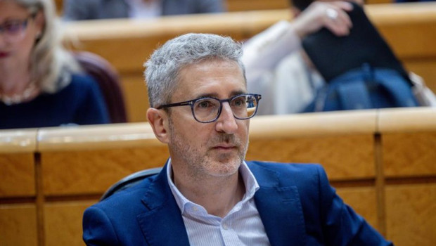 ep el ministro de hacienda arcadi espana durante una sesion plenaria en el senado