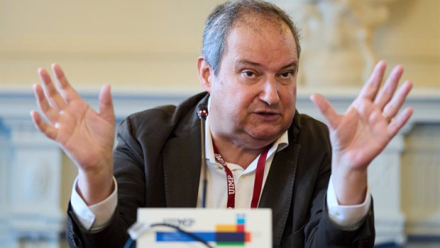 ep el presidente de hispasat jordi hereu interviene en el curso de la la asociacion de periodistas