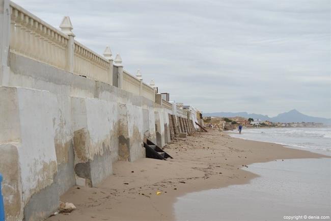 Estado de la playa de Les Deveses de Dénia tras el temporal | CEDIDA ep estadola playales devesesdeniatemporal