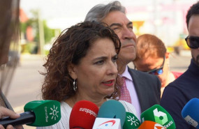 ep la ministra de hacienda en funciones maria jesus montero atendiendo a la prensa despues de