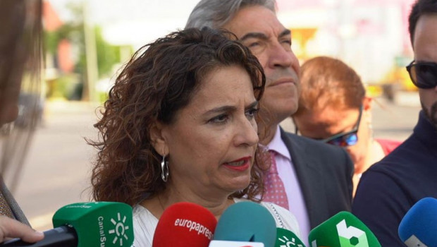 ep la ministra de hacienda en funciones maria jesus montero atendiendo a la prensa despues de