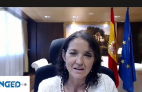 ep la ministra de industria comercio y turismo reyes maroto durante la clausura de la asamblea de