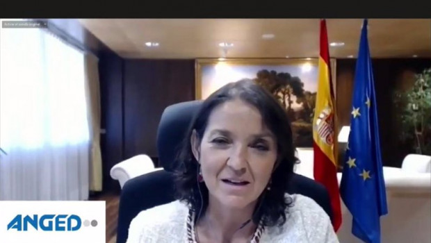 ep la ministra de industria comercio y turismo reyes maroto durante la clausura de la asamblea de
