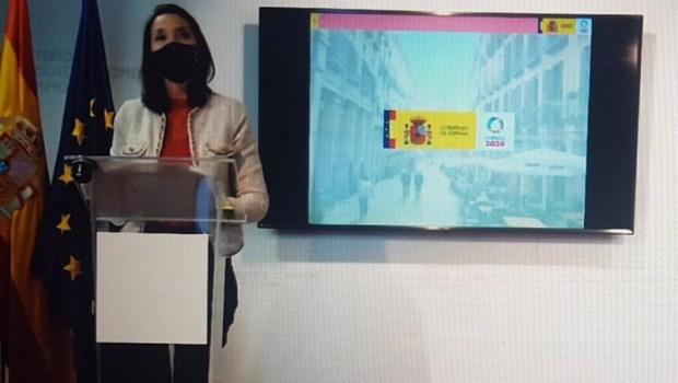 ep la ministra de industria comercio y turismo reyes maroto en la rueda de prensa de la