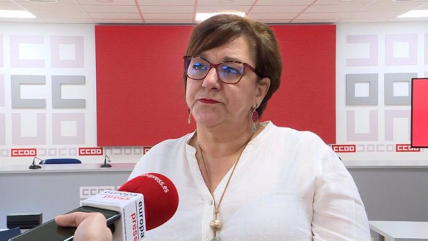 ep la secretaria confederal de accion sindical y empleo de ccoo mari cruz vicente en una imagen de