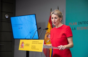 ep la vicepresidenta segunda y ministra de trabajo y economia social yolanda diaz en la clausura la