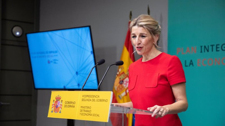 ep la vicepresidenta segunda y ministra de trabajo y economia social yolanda diaz en la clausura la ep la vicepresidenta segunda y ministra de trabajo y economia social yolanda diaz en la clausura la