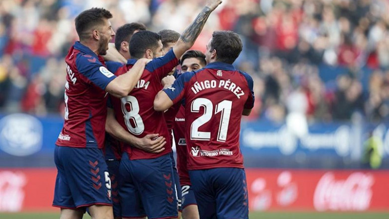 ep los jugadores de osasuna celebran el gol anotado ante el real madrid en el sadar ep los jugadores de osasuna celebran el gol anotado ante el real madrid en el sadar