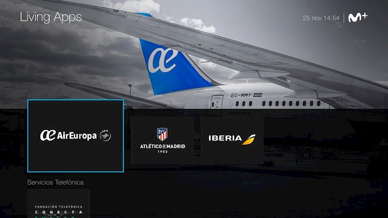 ep movistar living apps con las aplicaciones de air europa atletico de madrid e iberia