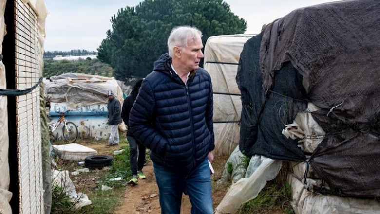 ep philip alston visita a los trabajadores migrantes en huelva