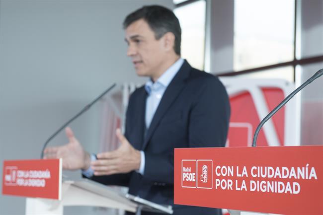 Rueda de prensa del líder del PSOE, Pedro Sánchez | FLICKR DEL PSOE ep ruedaprensaliderpsoe pedro sanchez 20180409134702