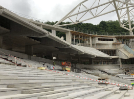 gradero ampliacin estadio de anoeta en san sebastin rocacero