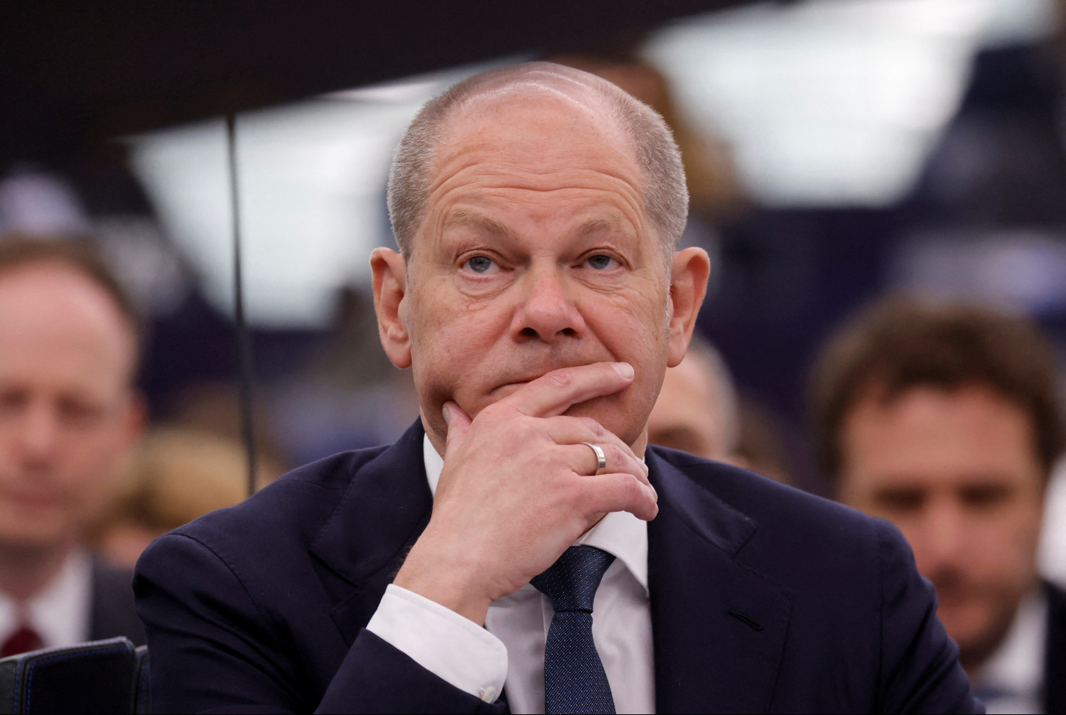 le chancelier allemand olaf scholz a strasbourg en france 20231007181129 