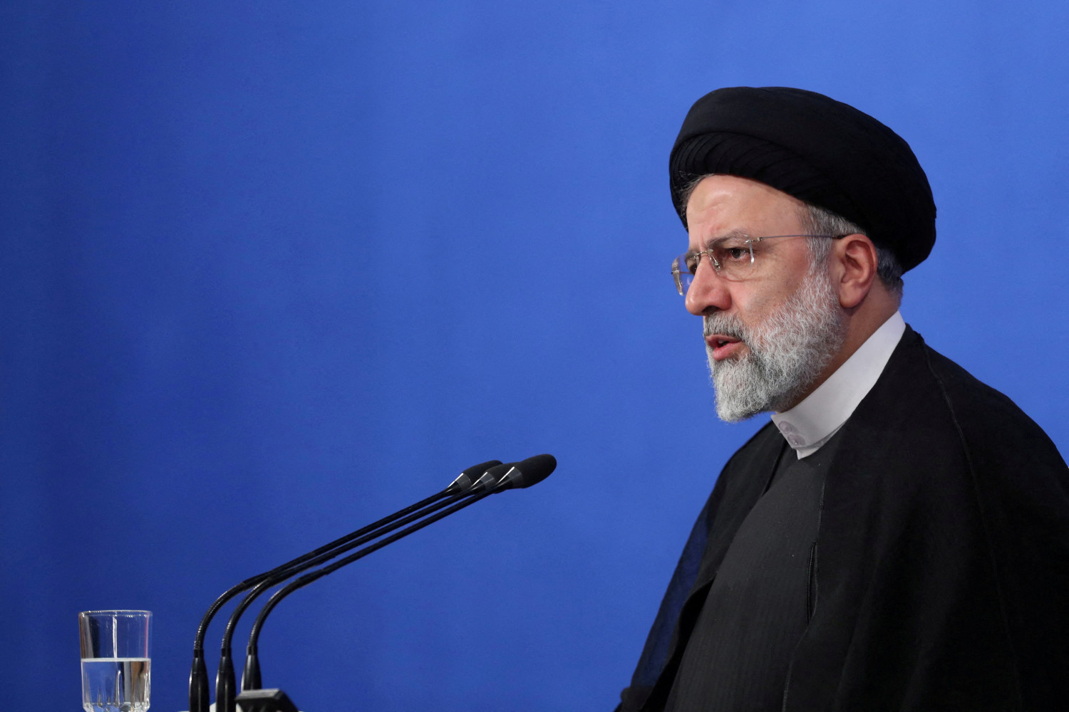 le president iranien ebrahim raissi a teheran iran 