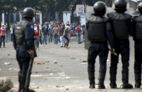 protestas venezuela policia