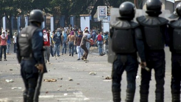 protestas venezuela policia