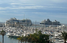 ep archivo   dos cruceros en el puerto de alicante