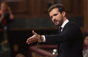 ep archivo   el presidente del pp pablo casado interviene desde la tribuna del congreso de los
