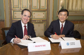 ep archivo   foto de archivo del acuerdo firmado entre mapfre y china re firman un acuerdo para