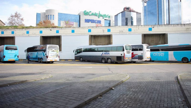 ep archivo   varios autobuses en la estacion de autobuses de mendez alvaro a 30 de diciembre de 2022