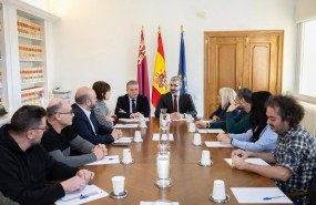 ep el delegado del gobierno en la region de murcia francisco lucas y el comisionado especial para la