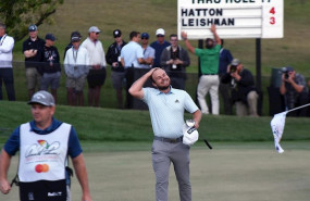 ep el golfista britanico tyrrell hatton celebra su victoria en el arnold palmer invitational