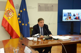 ep el ministro de agricultura pesca y alimentacion luis planas en la reunion por videoconferencia en