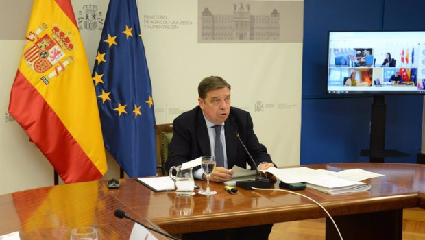 ep el ministro de agricultura pesca y alimentacion luis planas en la reunion por videoconferencia en