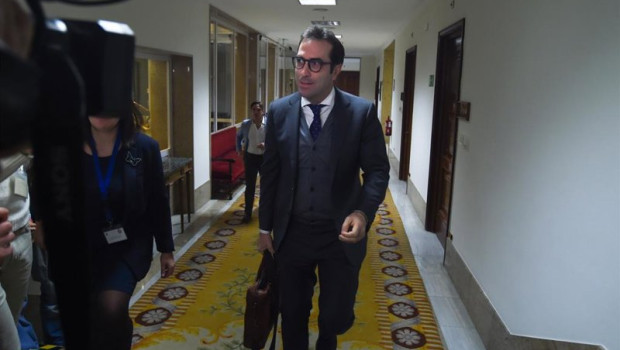 ep el ministro de economia comercio y empresa carlos cuerpo c a su llegada a la comparecencia ante
