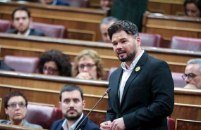ep el portavoz adjunto de erc en el congreso de los diputados gabriel rufian interviene desde su