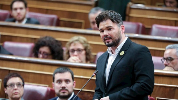 ep el portavoz adjunto de erc en el congreso de los diputados gabriel rufian interviene desde su