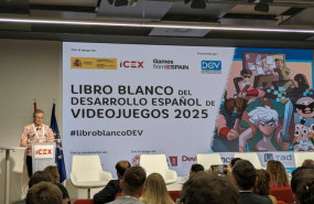 ep el presidente de dev y director de the game kitchen mauricio garcia en la presentacion del libro