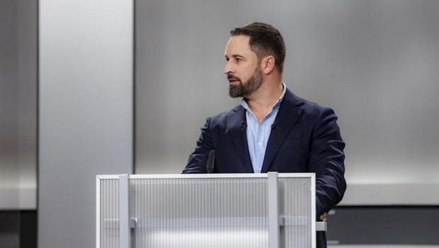 ep el presidente de vox santiago abascal en el debate de las elecciones generales del 10 de
