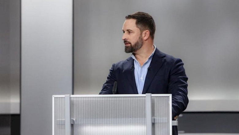 ep el presidente de vox santiago abascal en el debate de las elecciones generales del 10 de