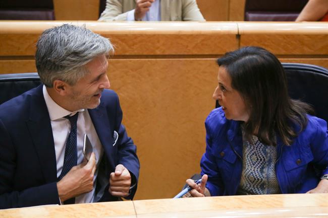 Fernando Grande- Marlaska y Margarita Robles en el Senado | RICARDO RUBIO/ EUROPA PRESS ep fernando grande- marlaskamargarita roblessenado