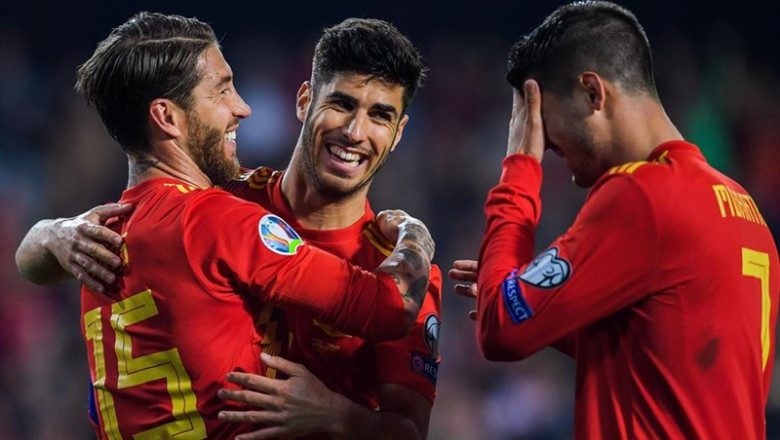 Selección española. | BILDBYRÅN NORWAY ep futboleurocopa- grupo f espana liderasueciamalta que vuelveganar