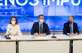 ep i d la secretaria general del pp y portavoz del partido cuca gamarra el lider del pp alberto