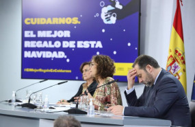 ep i-d la vicepresidenta primera del gobierno carmen calvo la ministra portavoz y de hacienda maria