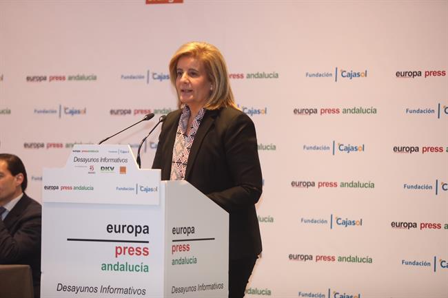 La ministra Fátima Báñez en desayuno EP Andalucía en Málaga | EUROPA PRESS/ALEX ZEA ep la ministra fatima banezdesayuno ep andaluciamalaga