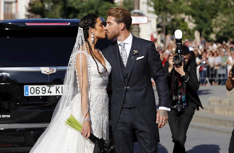 ep pilar rubio y sergio ramos recien casados