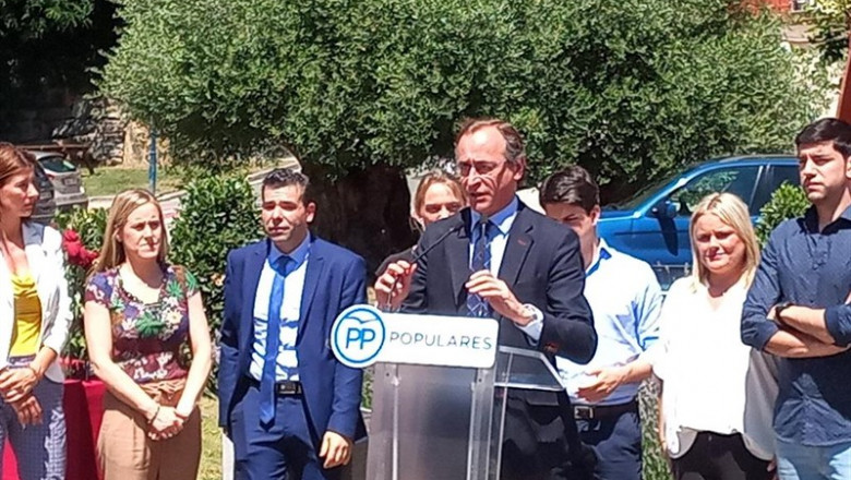 El presidente del PP vasco, Alfonso Alonso, en el homenaje a Miguel Ángel Blanco en Ermua | EUROPA PRESS ep presidentepp vasco alfonso alonso enhomenajemiguel angel blancoermua