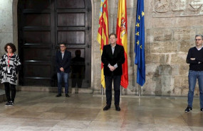 ep tres minutos de silencio en el palau de la generalitat