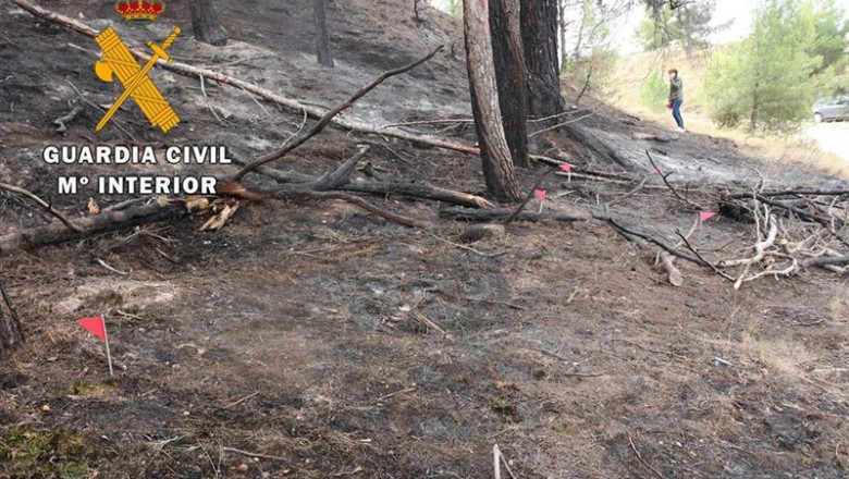 Uno de los incendios investigados en la operación 'PIROX' | GUARDIA CIVIL - Archivo ep unolos incendios investigadosla operacion pirox