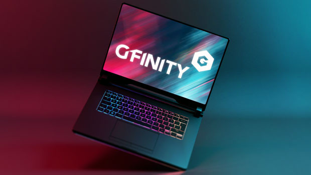 dl gfinity aim video gaming esports technology platform computer logo games